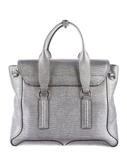 3.1 Phillip Lim Medium Pashli satchel metallic zilver